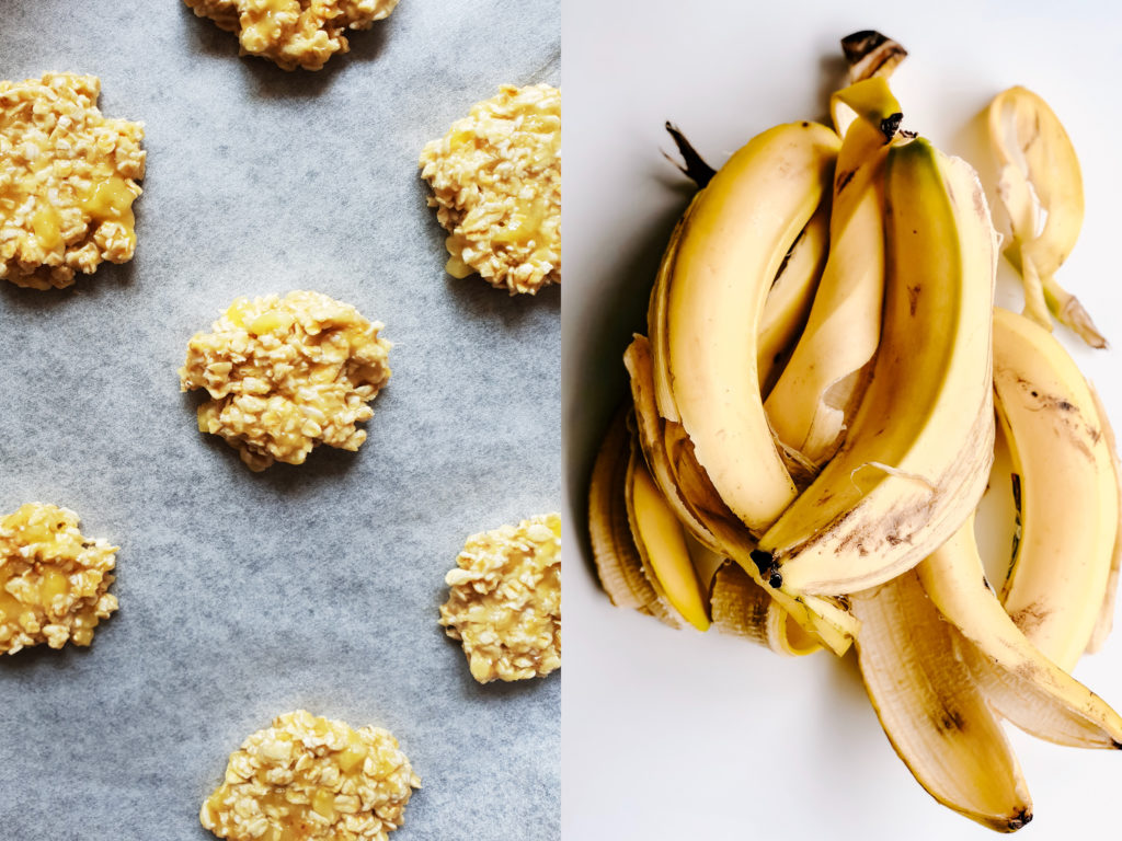 Banana and oat biscuits